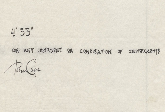 In un cofanetto le cover di 4’33” di John Cage