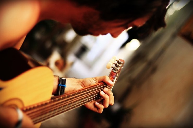 stretching chitarra