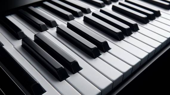 scioltezza delle dita sui tasti neri del pianoforte